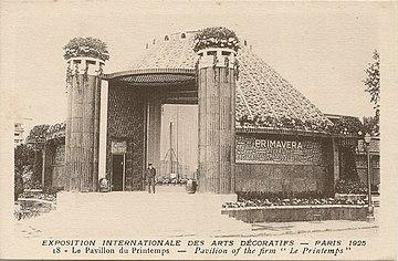 360px paris fr 75 expo 1925 arts decoratifs pavillon du printemps