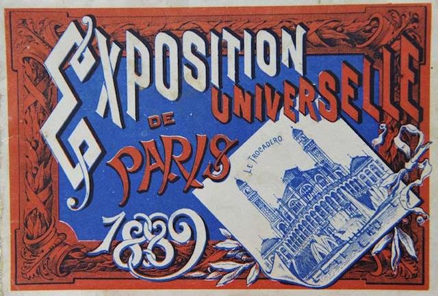 Affiche exposition universelle paris 1889