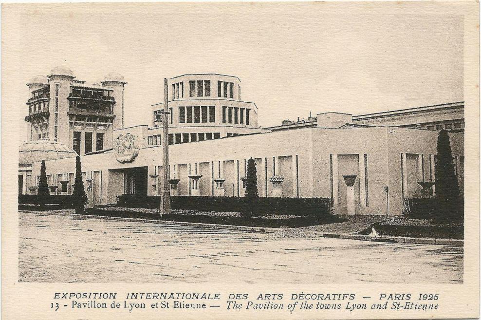 Paris fr 75 expo 1925 arts decoratifs pavillon de lyon saint etienne